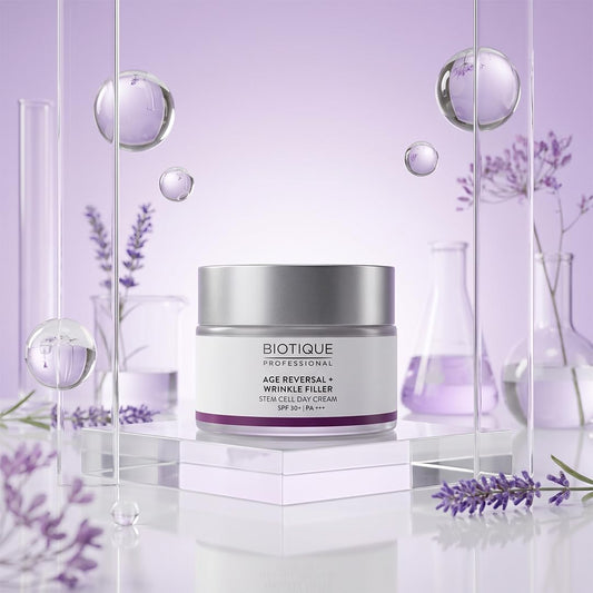 Biotique Professional Age Reversal + Wrinkle Filler Stem Cell Day Cream SPF 30+ 50gm