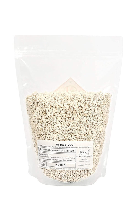 NatureVit Madrasi Saunf 1 Kg | Peppermint Fennel Seeds Mouth Freshener | Helps Digestion & Bad Breath | After-Meal Mukhwas