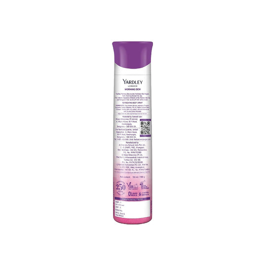 Yardley London Morning Dew Refreshing Deodorant Body Spray for Women, 150 ml