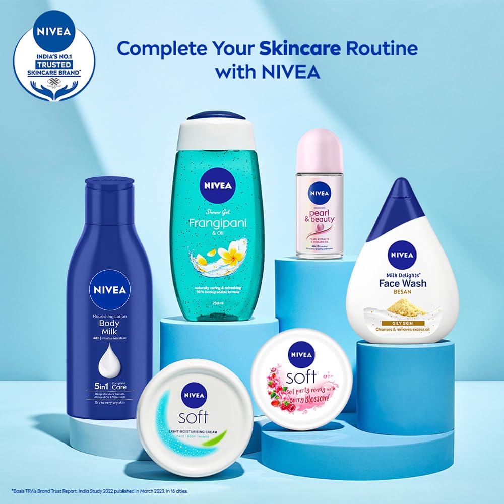 NIVEA Milk Delights Face Wash Fine Gramflour For Oily Skin 100ml, 100 ml