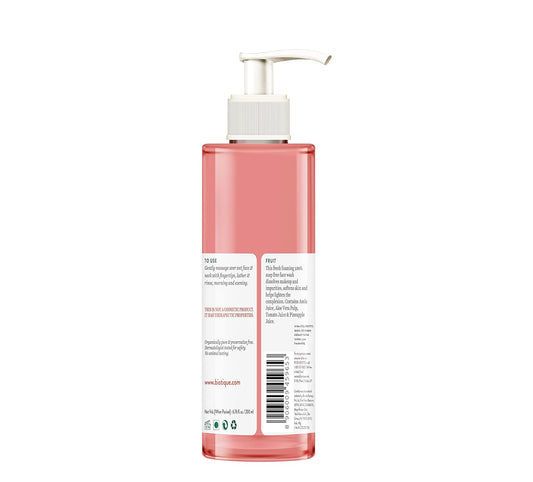 Biotique Fruit Brightening Face Wash| Ayurvedic and Organically Pure| Advanced Swiss Technology |100% Botanical Extracts| Suitable for All Skin Types | 200mL (Pack of 4)