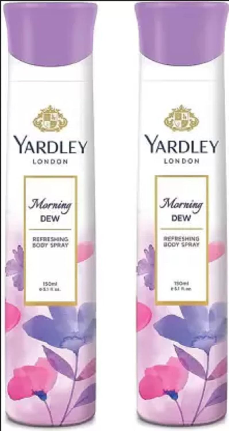 Yardley London morning dew deo PACK OF 2 Deodorant Spray - For Women (300 ml)