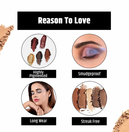 INSIGHT Pro Eyeshadow (C) - 13 g | Metallic Finish | Highly Pigmented | Smudgeproof| Long Wear for Everyday Use
