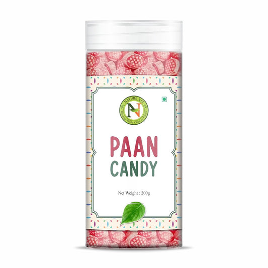 NatureVit Paan Flavour Candy, 200g | Meetha Paan Goli for Mouth Freshener | Sweet Aromatic Digestive Treat | Vegetarian
