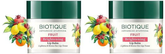 Biotique Fruit Whitening/Brightening Lip Balm | Hydrated and Nourishing Lips| Visibly Lighter Lips | Evens Out Lip Tone | De-pigmentation Balm |100% Botanical Extracts| All Skin Types | 12G