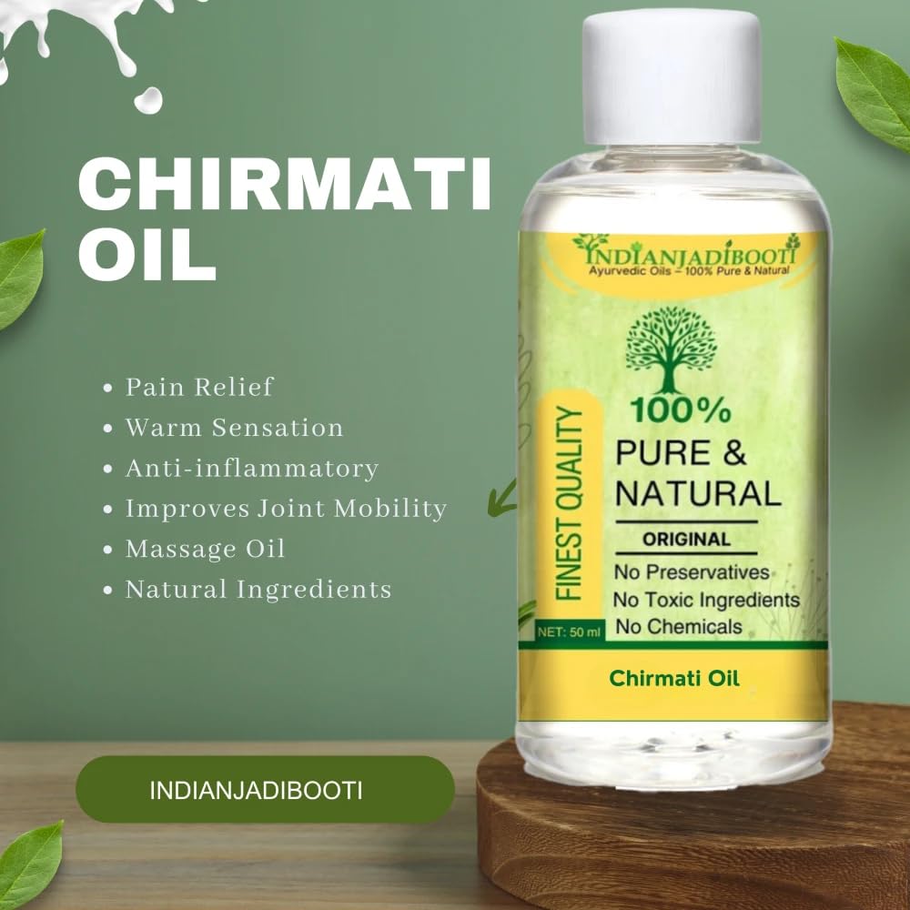 IndianJadiBooti Traditional Chirmati Hair Vitality Oil | External Botanical Infusion for Hair Luster, Scalp Wellness & Traditional Grooming - 50ml