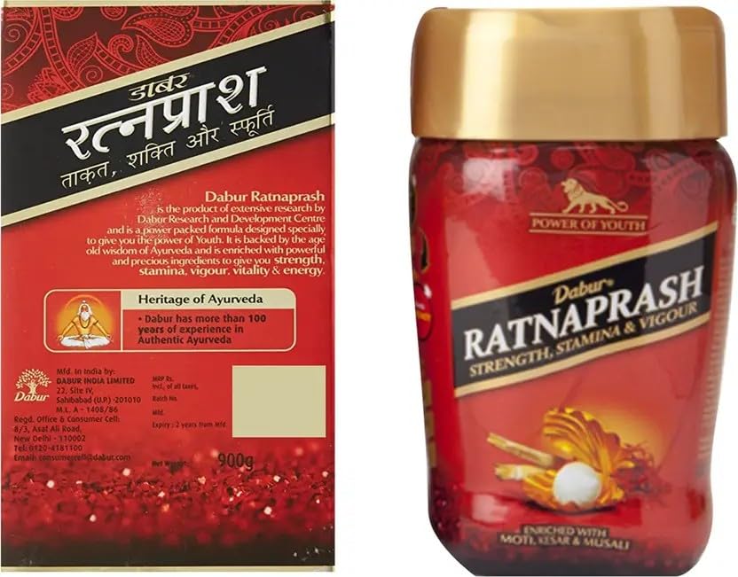 Dabur Ratnaprash - Chyawanprash for all Seasons, A Complete Family Health Tonic - 900g