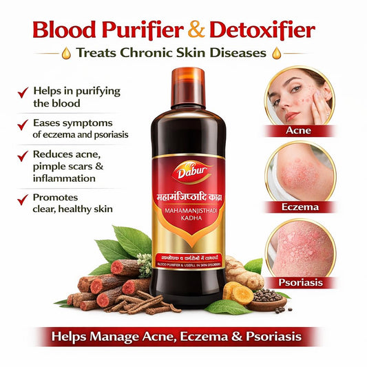 Dabur Mahamanjisthadi Kwath | Ayurvedic Blood Purifier | 450 ML