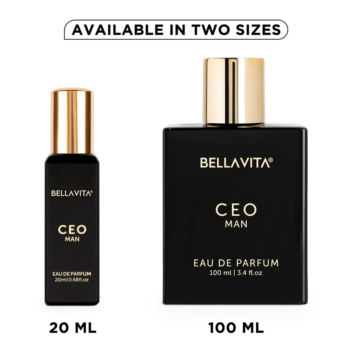 Bella Vita Luxury CEO Man Eau De Parfum Perfume with Lemon, Lavender, Tonka, Mandarin & Vetiver|Premium, Long Lasting Woody Fragrance for Men, 20 ML