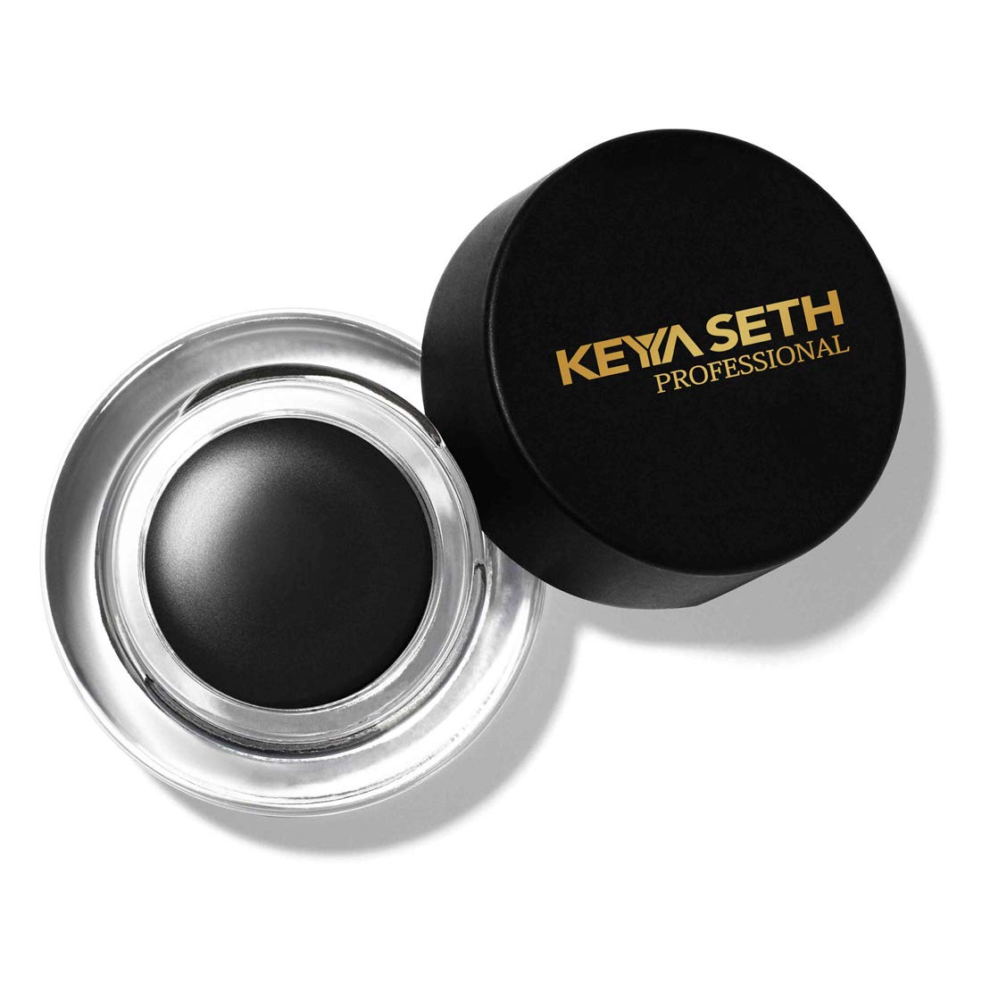 Keya Seth Professional Eye Make Up Gel Eyeliner Waterproof Long Wear Smudge Proof with Matte Coverage Jet Black (5gm)