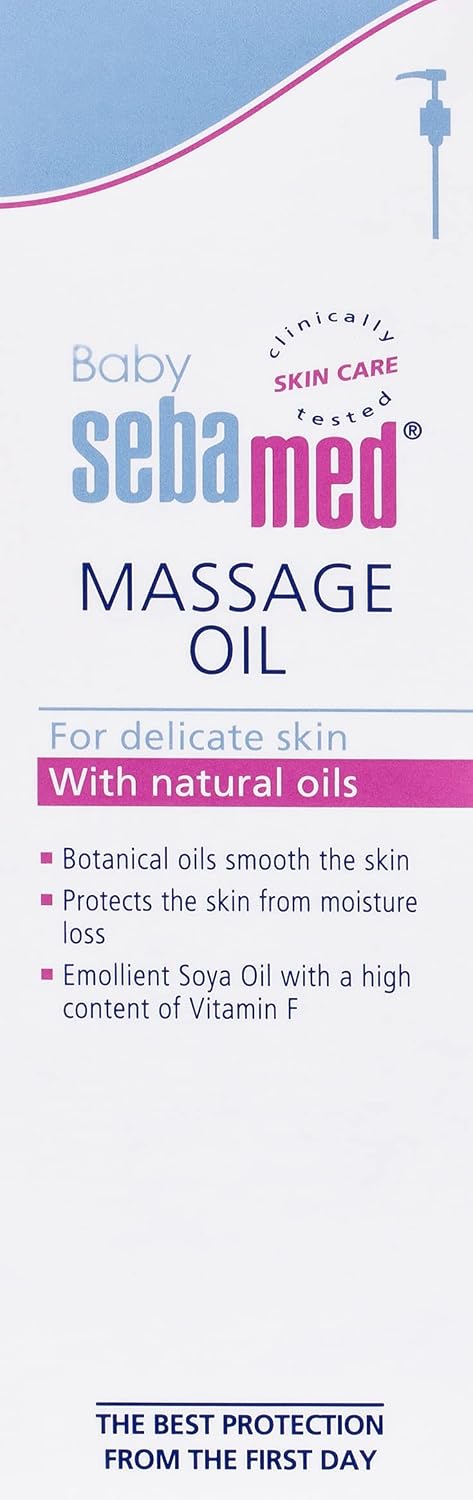 Sebamed Baby Massage Oil 150 ml| With Soya Oil|Non- greasy|Ideal for newborn | (Pack of 2)