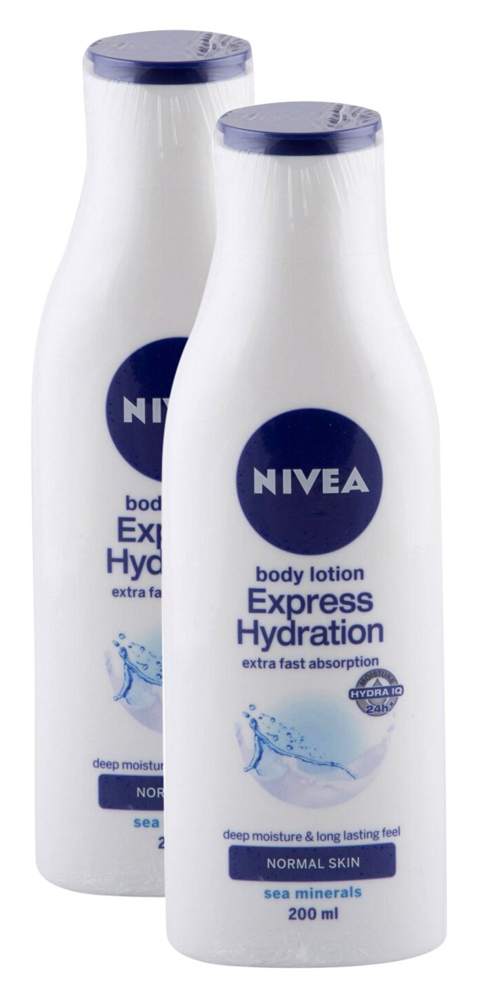 Nivea Big Bazaar Combo - Body Lotion Express Hydration, 200Ml (Pack Of 2) Promo Pack