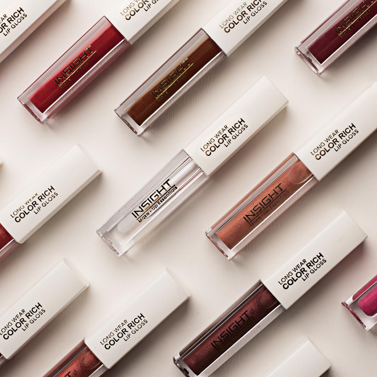 INSIGHT Long Wear Color Rich Lip Gloss โ Frost | Ultra Glossy | Moisturising & Non-Sticky | Enriched with Jojoba Oil | Plumper, Fuller Lips | All Day Wear | 4ml