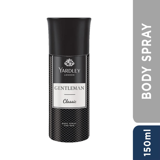 Yardley London Gentleman Classic Deodorant Body Spray For Men, 150ml (Pack of 2)