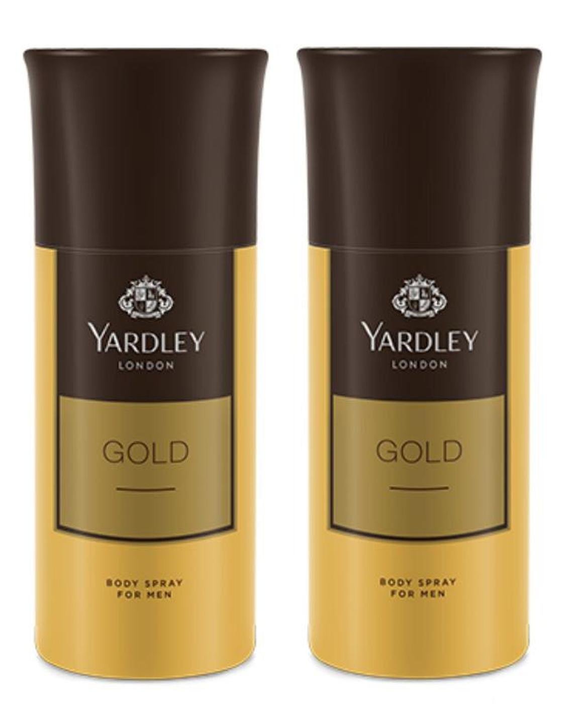 Yardley London Gold Deodorant Spray For Men 150-Ml (Pack Of 2)