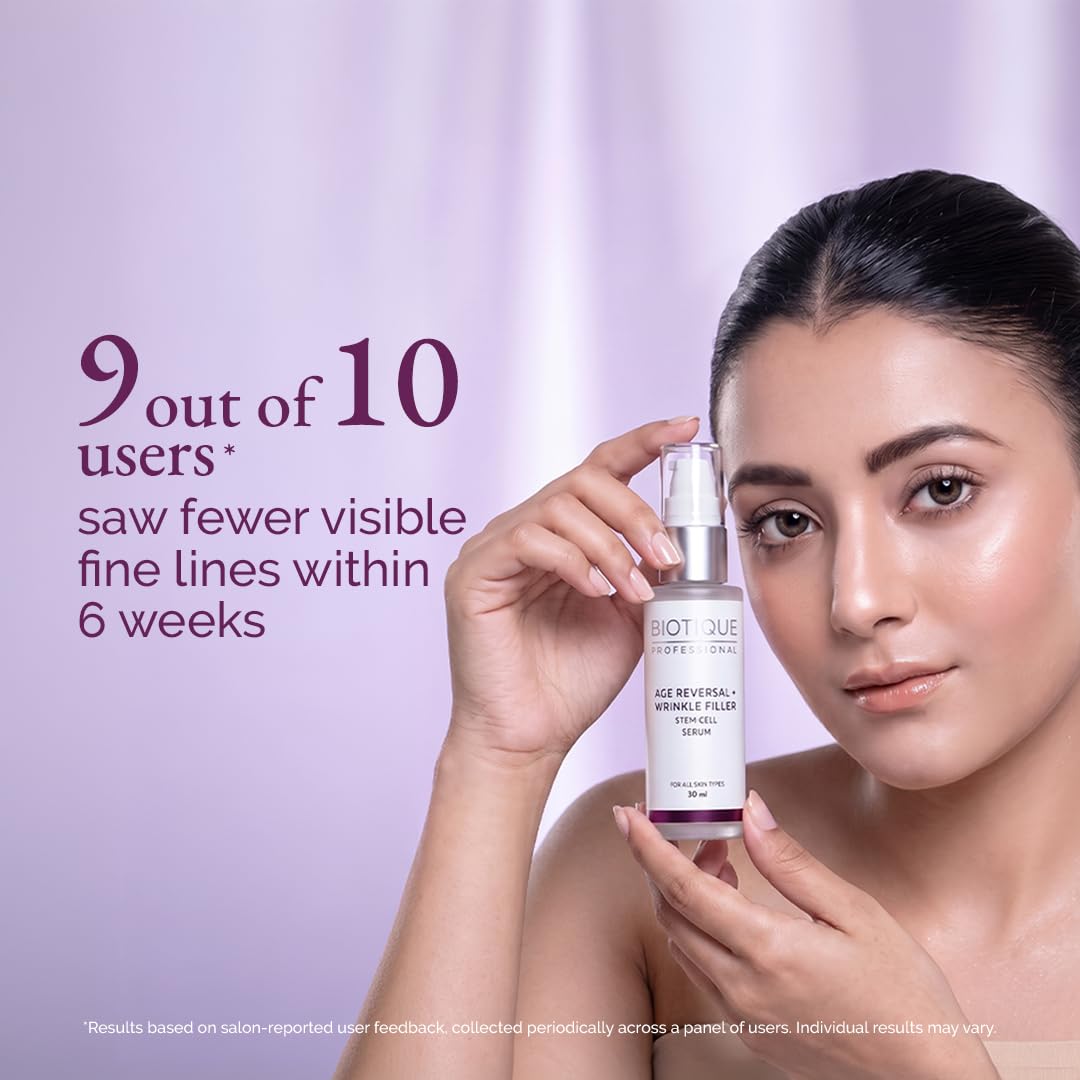 Biotique Professional Age Reversal + Wrinkle Filler Stem Cell Serum 30ml