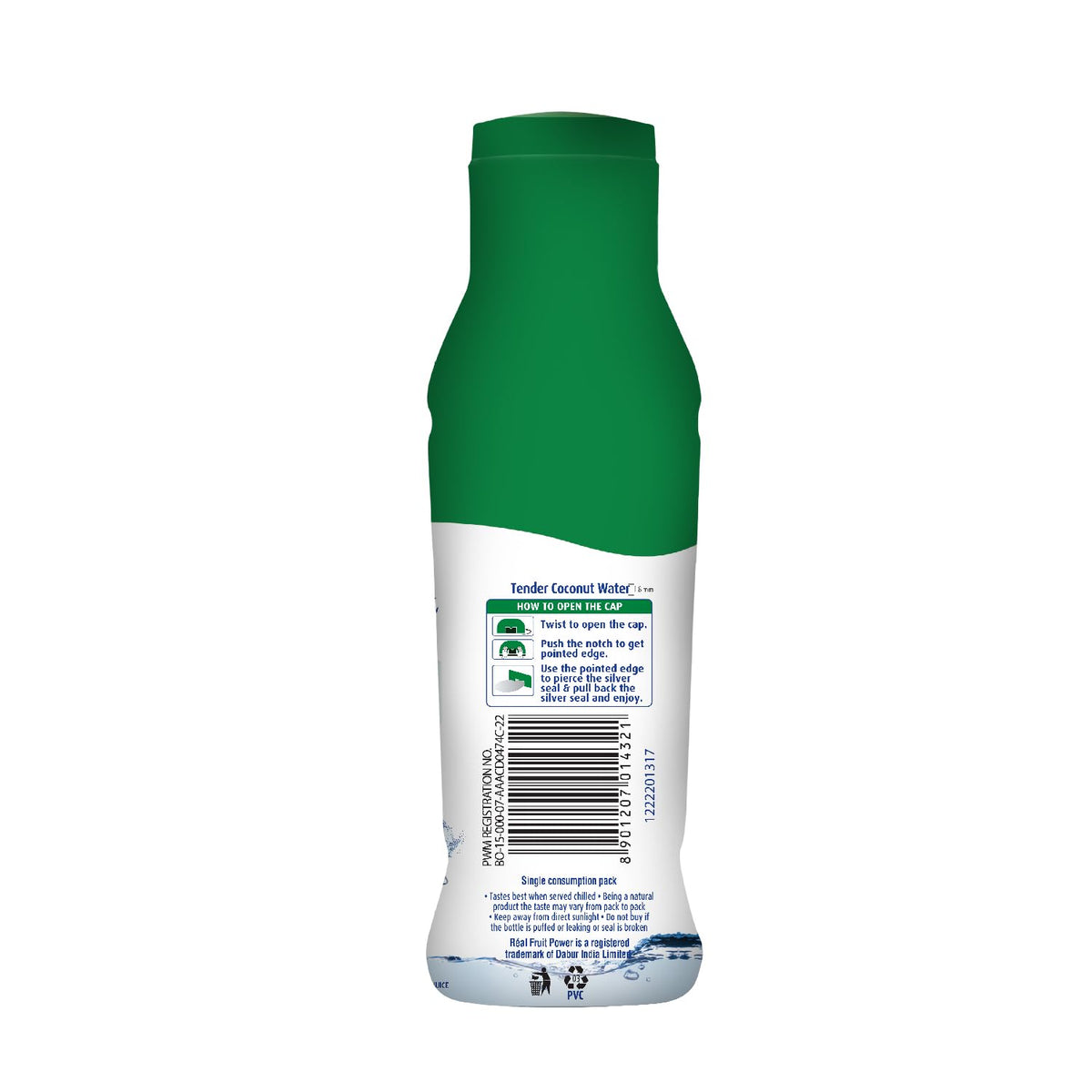 Dabur Real Activ Tender Coconut Water| No Added Sugars|Not from concentrate (Pack of 6)