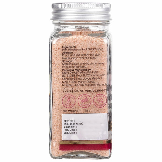 Urban Platter Pink Himalayan Rock Salt Powder, 125g (Unrefined | Natural | Additive Free)