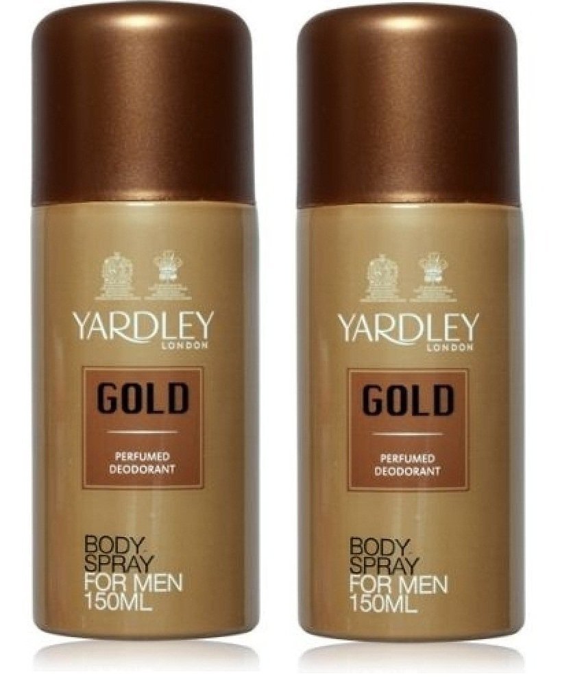 Yardley Gold Body Spray For Men (Pack of 2) 150 ml