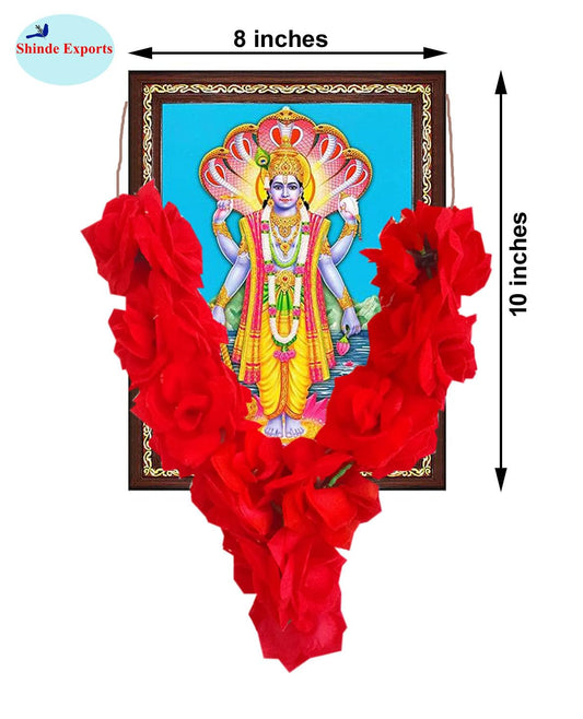 SHINDE EXPORTS gulab mala Rose Flower Garland Small and Big Size for Photo Frame Gods Idols Wedding Decoration Main Door Home Entrance (Small)