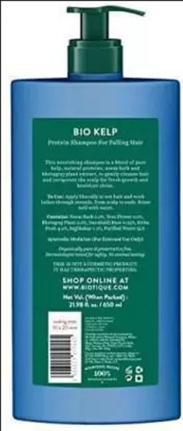 BIOTIQUE Bio kelp Shampoo for falling hair combo pack of 2 each 650ml (1.3 L)
