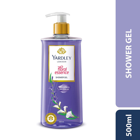 Yardley London| Shower Gel| Floral Essence| With Natural Floral Oils Of Gardenia & Waterlily| No Parabens| No Silicones | 500ml