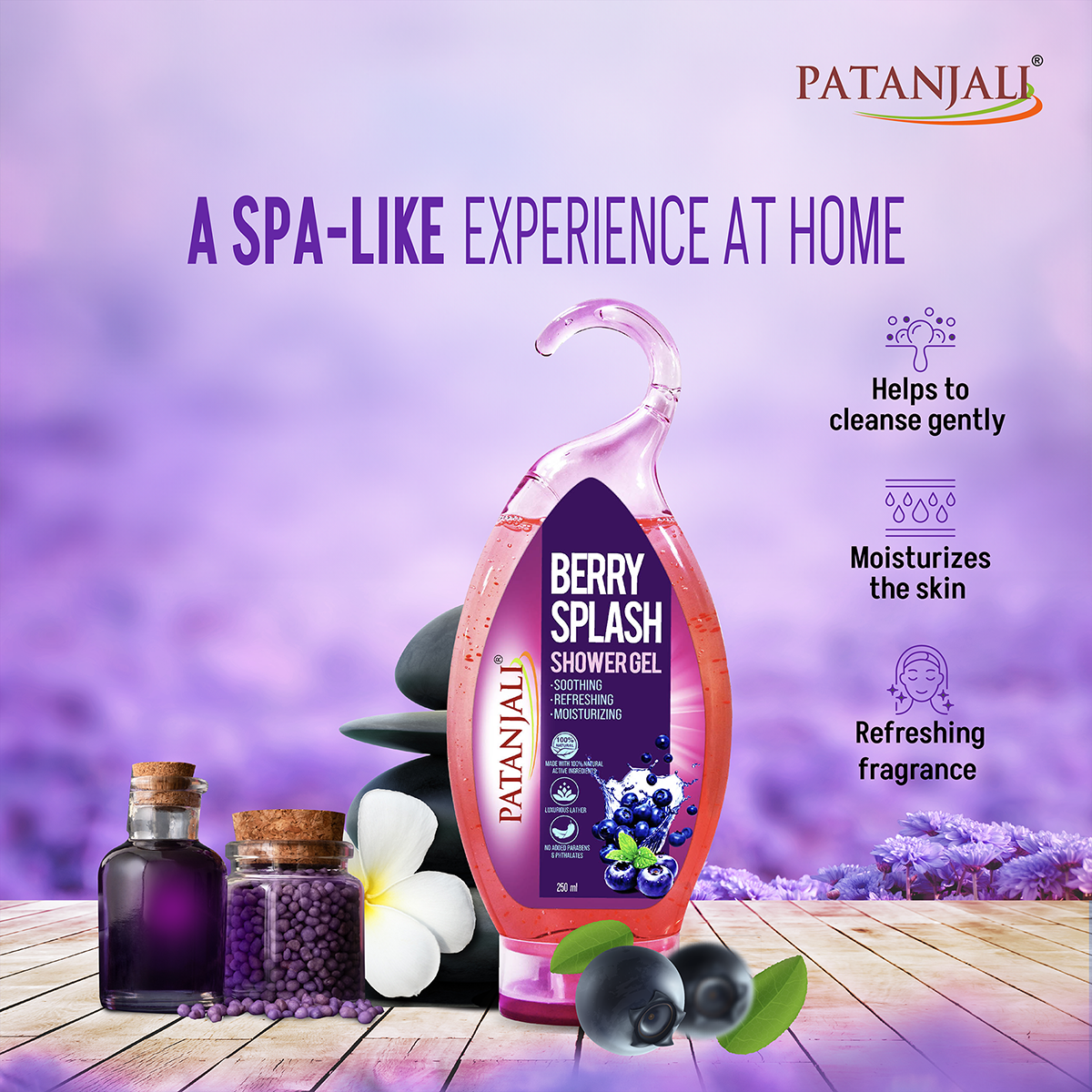 Patanjali Shower Gel (Berry Splash) 250ml