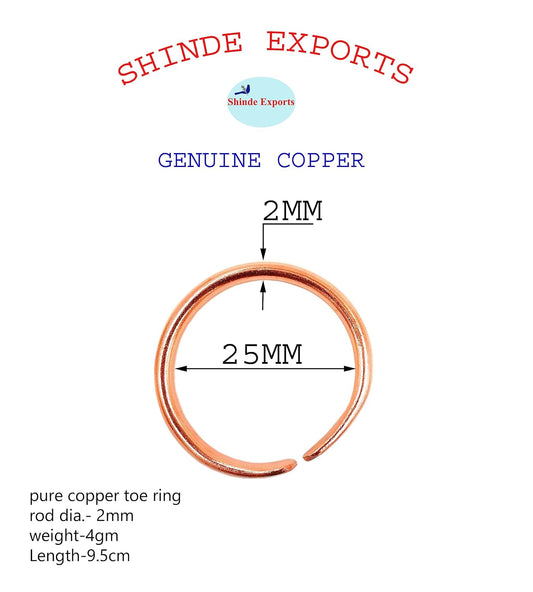 SHINDE EXPORTS copper toe thumb rings for men women