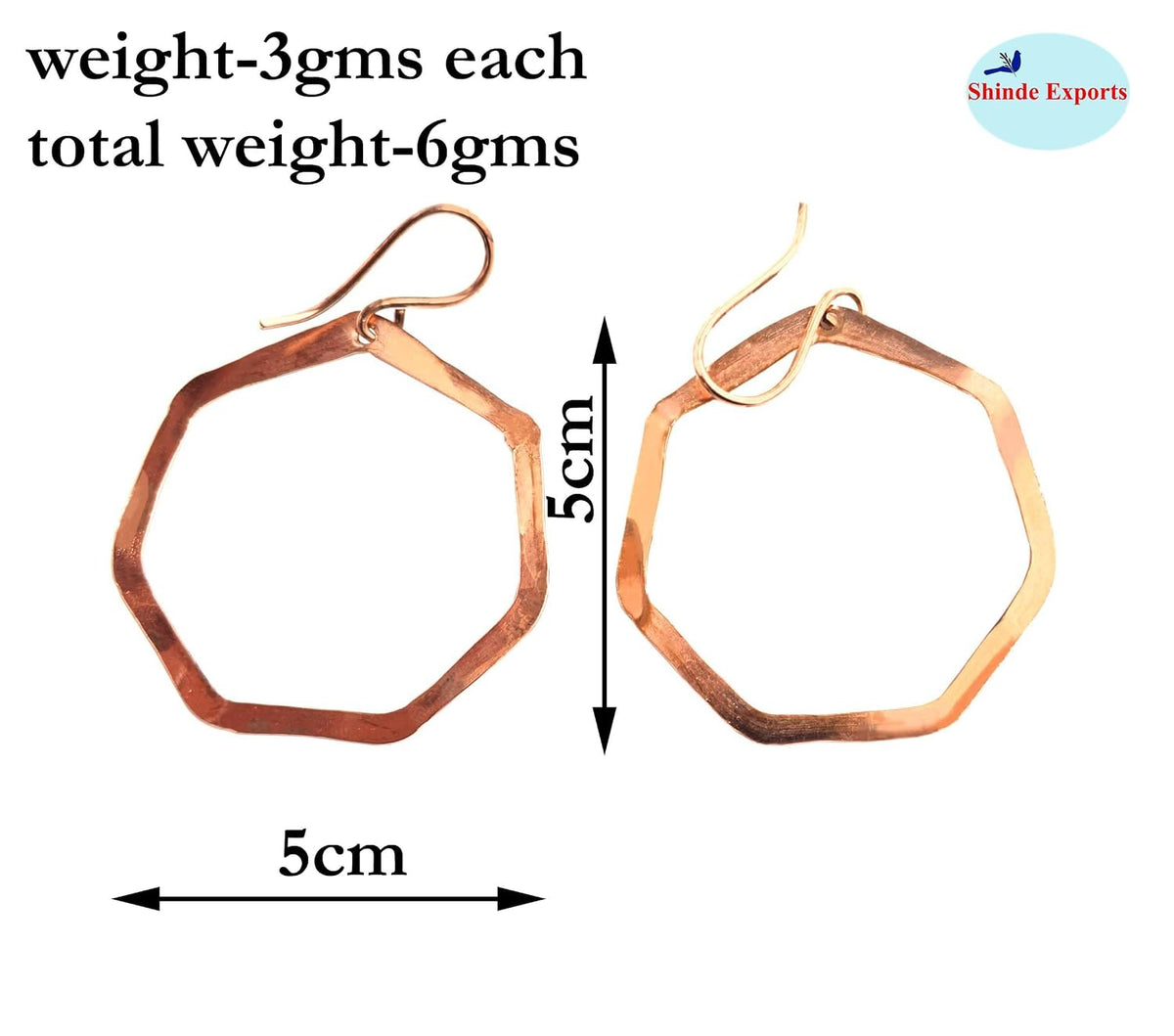 SHINDE EXPORTS copper earrings for women stylish traditional jhumka earring