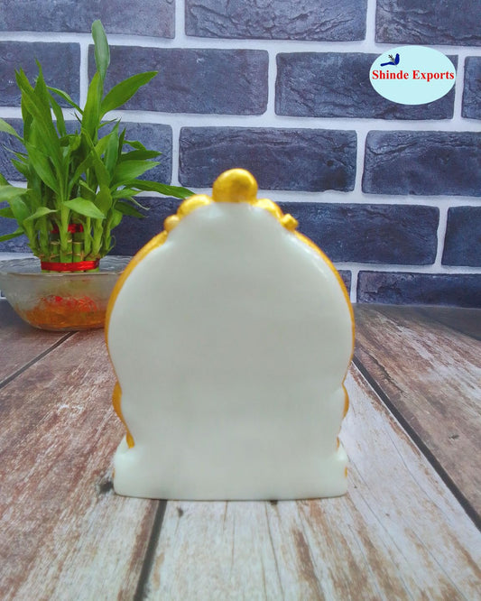 SHINDE EXPORTS Big Size White shirdi saibaba Marble Idol for Pooja Room Statue murti Home Murty 5 inches.