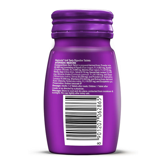 Dabur Hajmola : 100% Ayurvedic Tasty Digestive Tablets for Improved Digestion and Relief from flatulence , Imli flavour-120 tabs