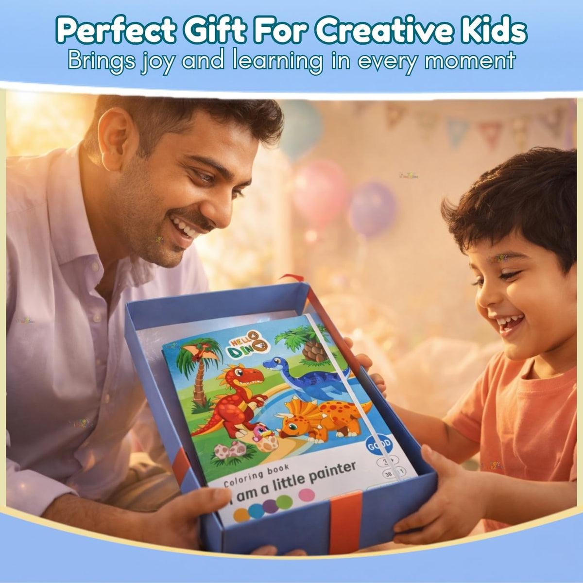 Toy Imagine Coloring Book Art Kit for Kids 6-12 with Crayons & Pencils
