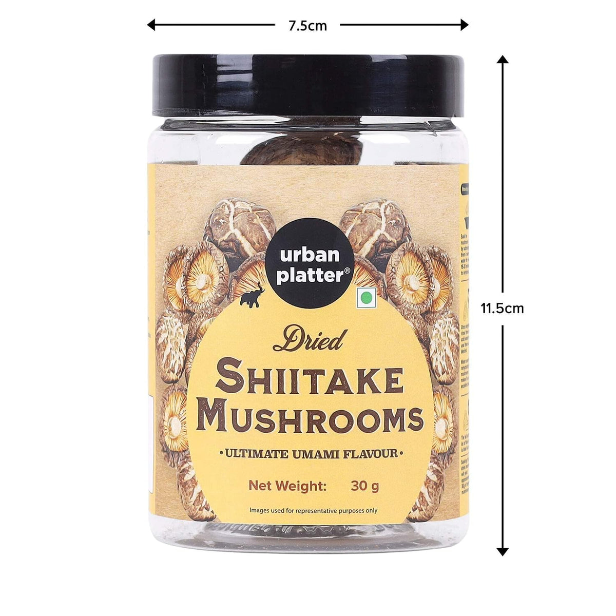 Urban Platter Dried Shiitake Mushrooms, 30 g (Umami | Asian Cuisine)