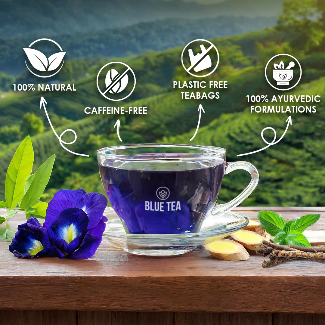 BLUE TEA - Combo of Belly Tea & Slim Tea (30 Teabags)