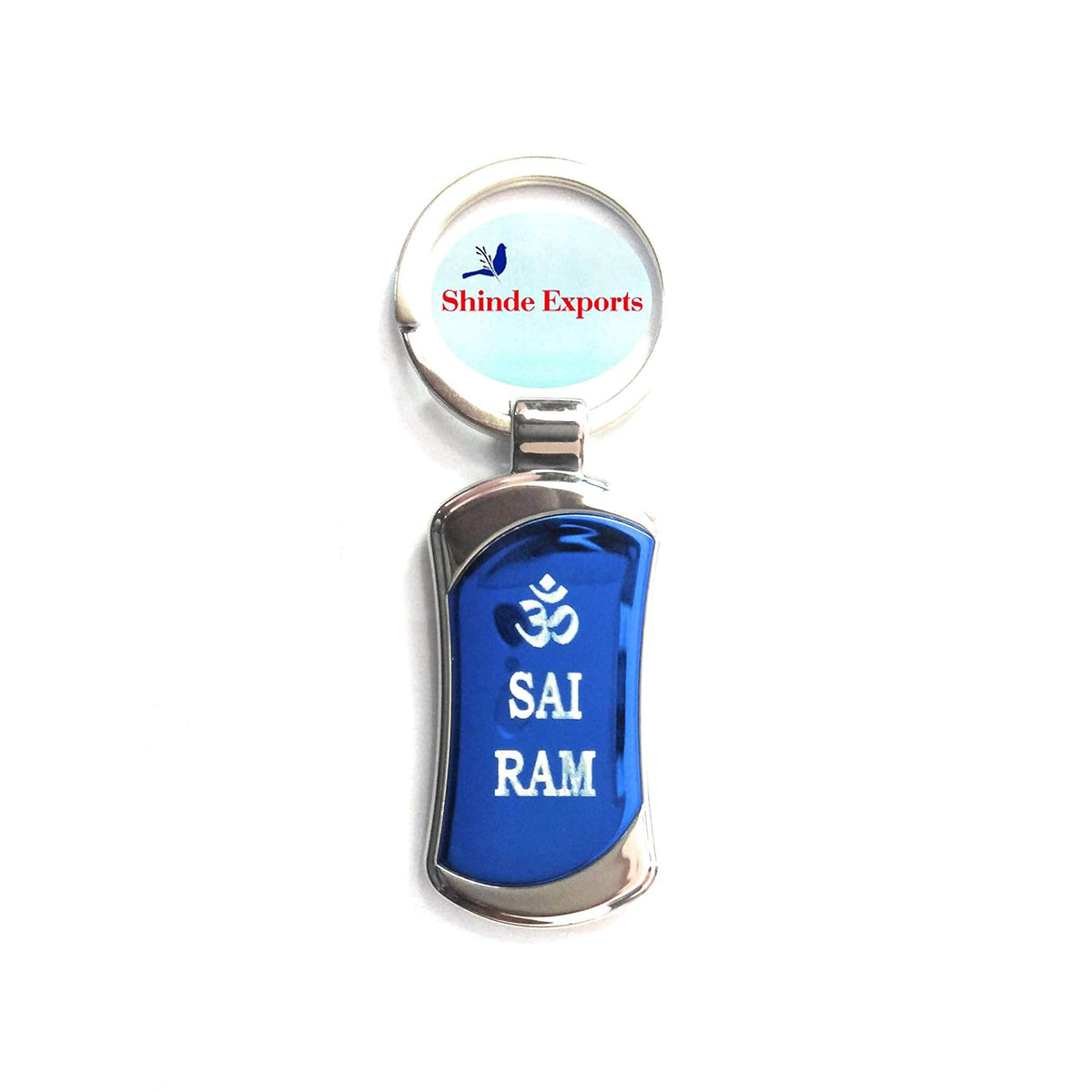 SHINDE EXPORTS Shirdi Sai Baba Plastic Key Chains for car, Home and Bike (Blue 4)
