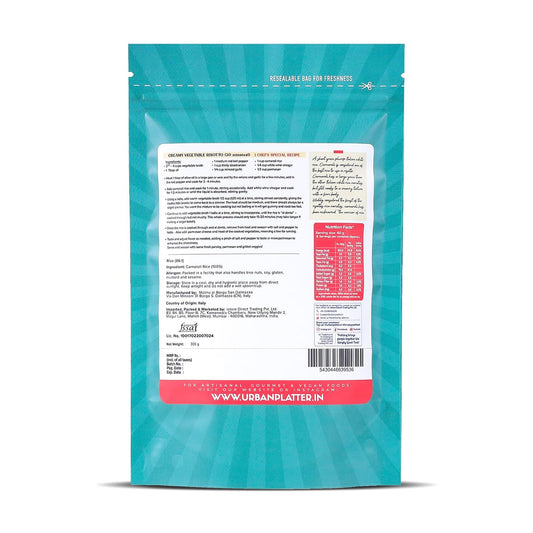 Urban Platter Classic Italian Carnaroli Rice, 300 Grams (Medium Grain Rice | Firm and Starchy | Risotto Rice)