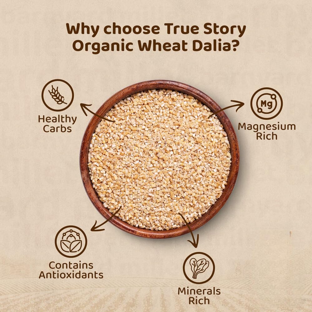 NatureVit Wheat Daliya 400 Gram | Broken Wheat | Godhuma Daliya | Chemical & Preservative-Free | Easy to Cook & Digest