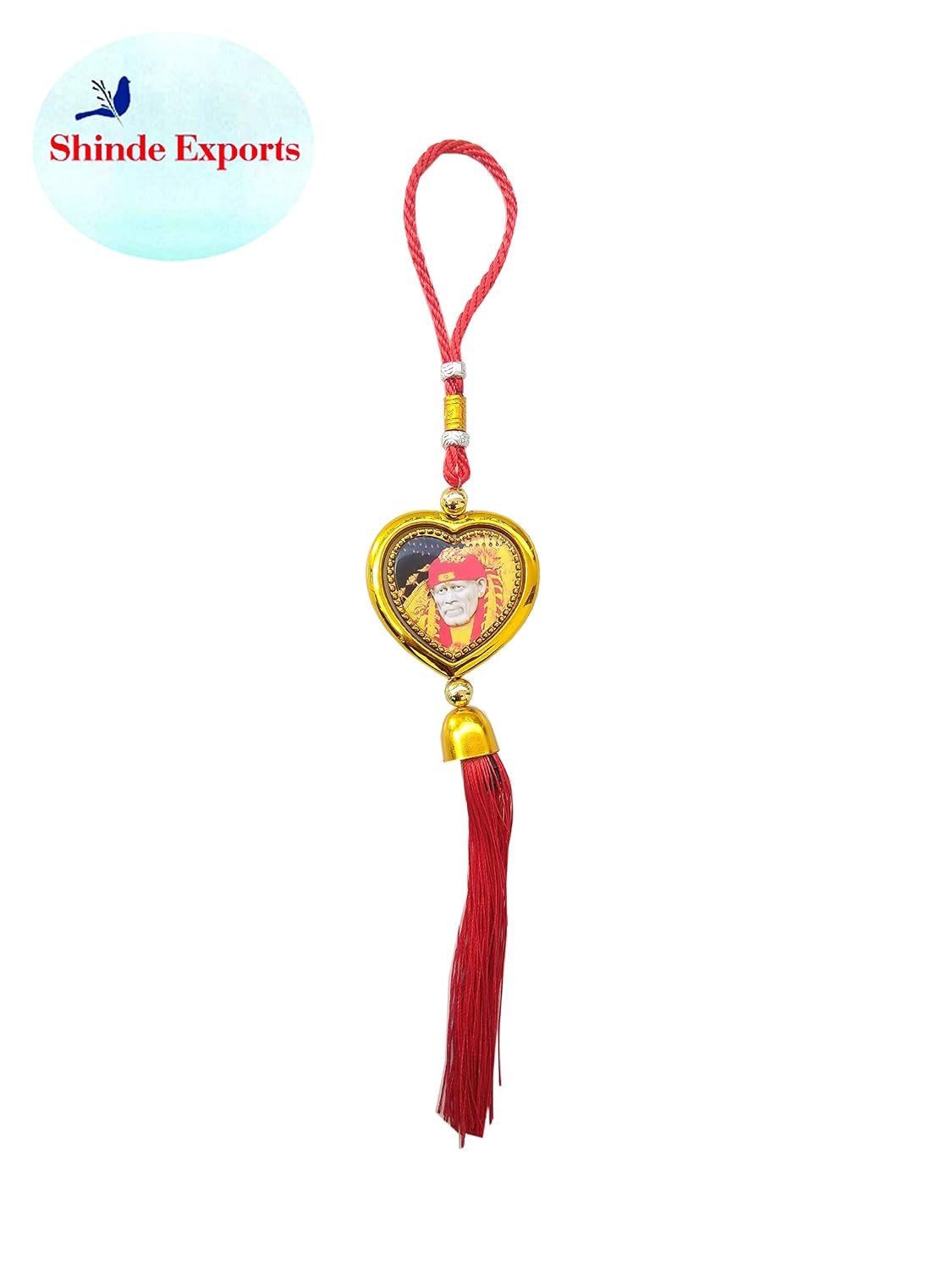 SHINDE EXPORTS Shirdi Saibaba Multicolor Car Hanging