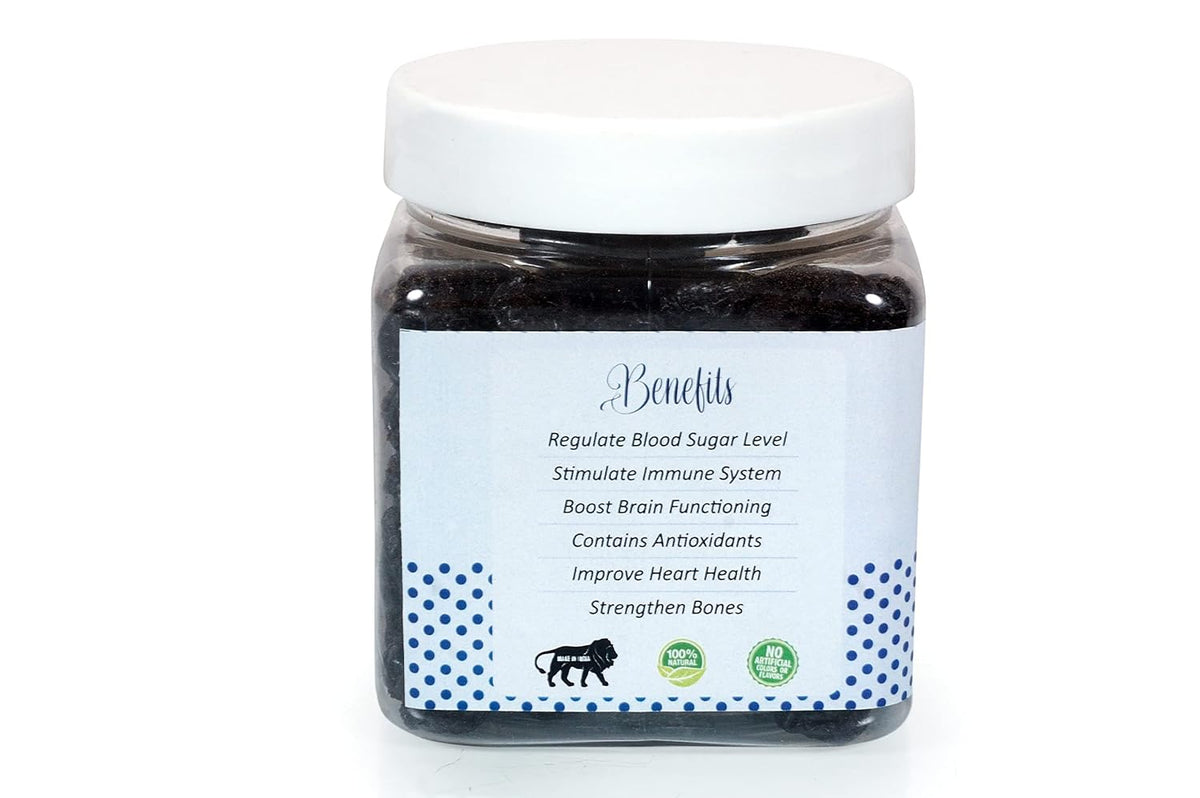 NatureVit Dried Blueberries 300 Gram | Sweet & Tart Antioxidant-Rich Berries | Healthy Snack for Kids & Adults | Ideal for Baking, Oats & Smoothies