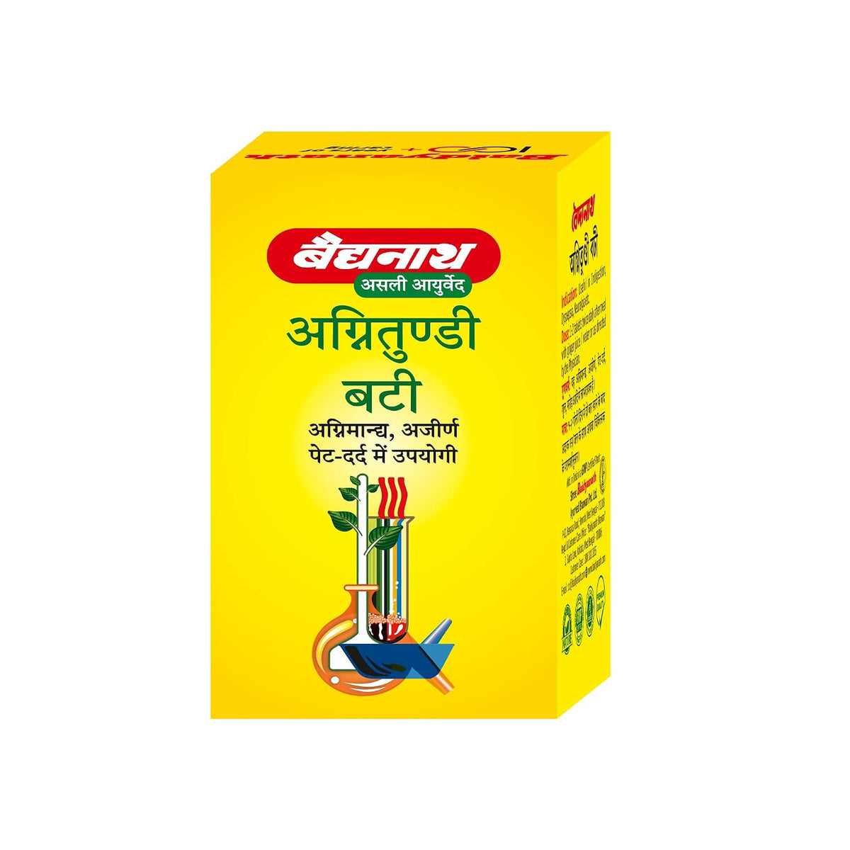 Baidyanath Agnitundi Bati 80 Tablets Ayurvedic Digestive Support with Chitrakmool, Jeera & Haritaki