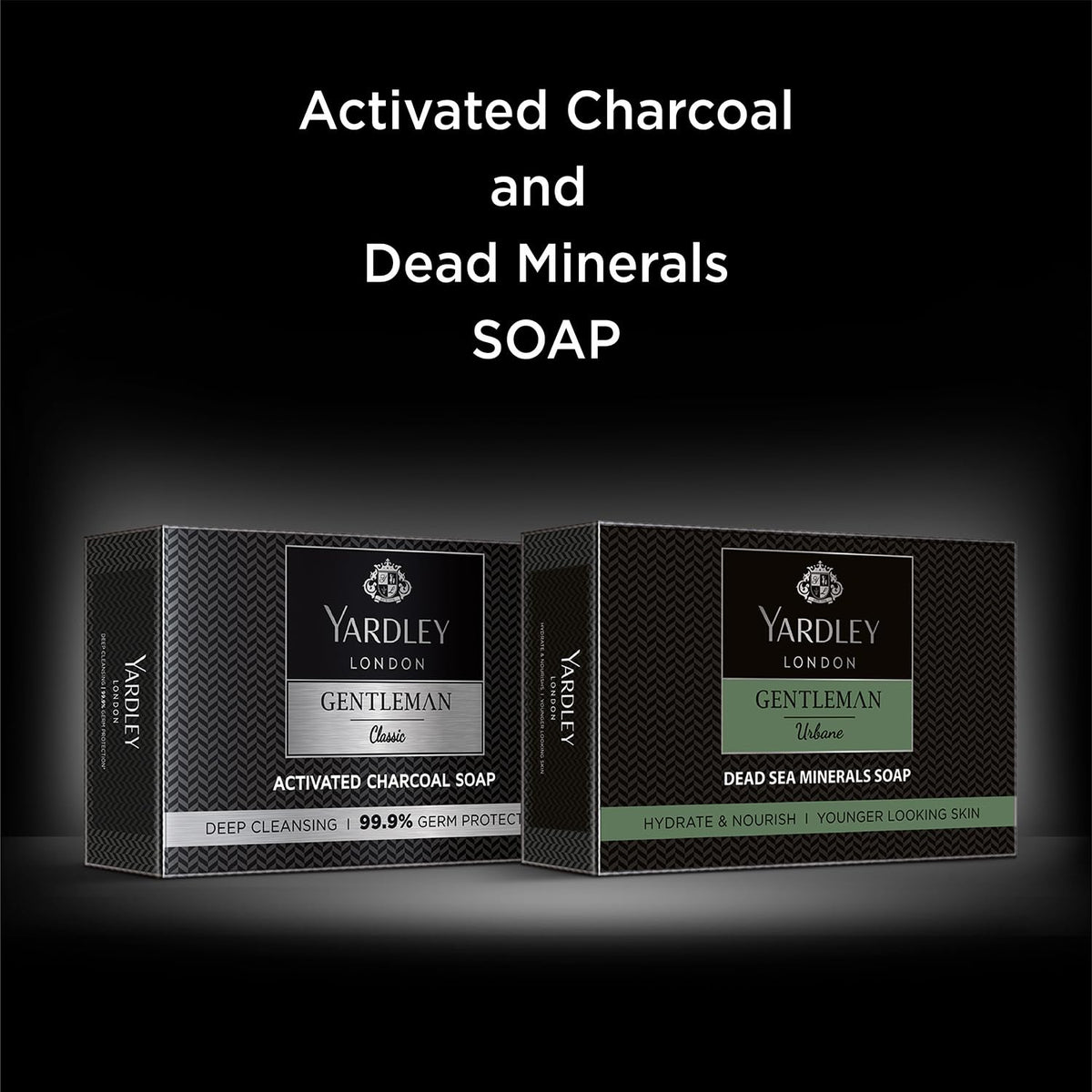 Yardley London Gentleman Urbane Soap, with Dead Sea Minerals, for deep nourishment and younger looking skin (Pack Of 4, 4x100g)
