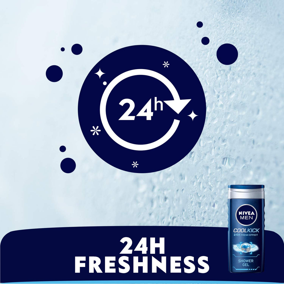 Nivea Deodorant Roll On For Women, Whitening Smooth Skin, 50ml & Shower Gel For Men, Cool Kick Body Wash, 250ml