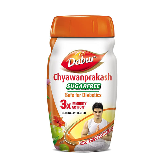 Dabur Chyawanprakash Sugarfree - 900gx2, Pack of 2 | Clinically Tested Safe for Diabetics | With 40+ Ayurvedic Herbs | Boosts Immunity | Helps Build Strength & Stamina | Builds Overall Health