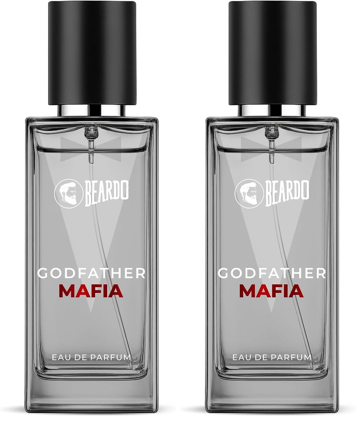 BEARDO Godfather Mafia Eau De Parfum 50ml | Fruity, Amber, Woody Fragrance | Long Lasting Perfume for Men | Gift For Men | Strong EDP For Men | Gift For Husband | Gift For Boyfriend (Pack of 2)