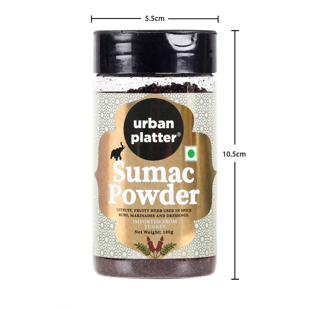 Urban platter Sumac Powder, 100Gram, Versatile Spice, Citrusy And Fruity, Perfect For Dry Rub And Seasoning.