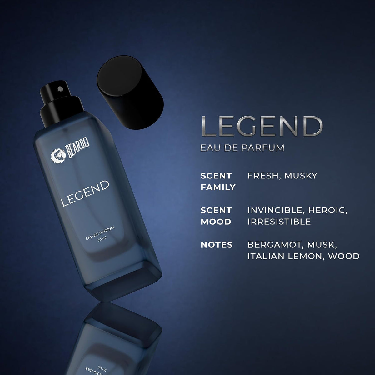Beardo The Legendary Flame Trio- LSD,Legend & Whisky Smoke Firebomb Perfume for Men (20ml x 3) | Long Lasting Fragrance | Long Lasting Perfume for Men | Gift for Men | Gift for Friend