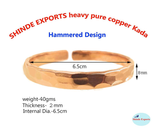 SHINDE EXPORTS Designer Pure Copper Kada for men and women