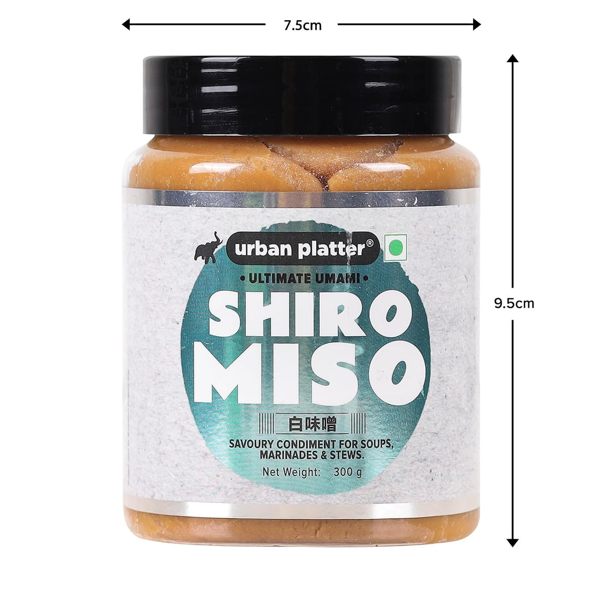 Urban Platter Shiro Miso Paste, 300g (Light Miso | Fermented Soybean Paste | Preservative-Free | Umami Rich)