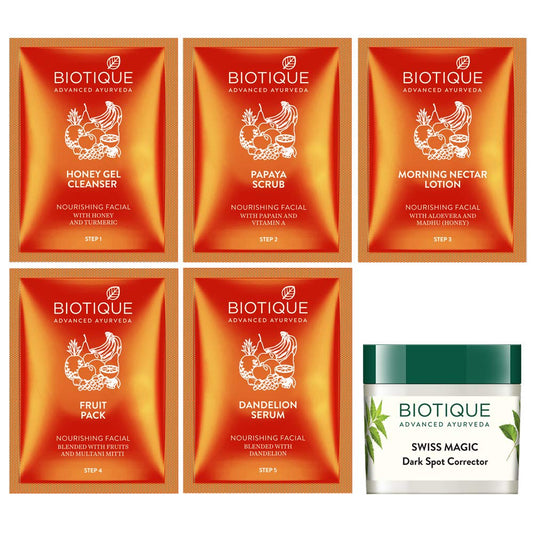 Biotique Bio Anti Tan Facial Kit (Free with Swiss Magic Dark Spot Corrector)