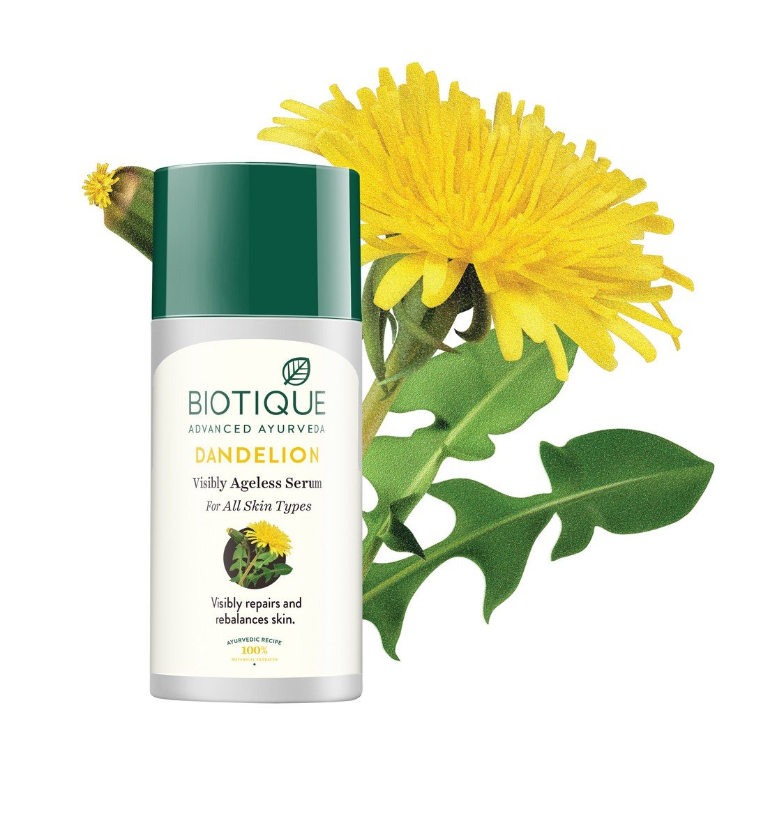 BEARDO Activated Charcoal Peel Off Mask, 100g (100gm) and Biotique Bio Dandelion Visibly Ageless Serum, 40 ml